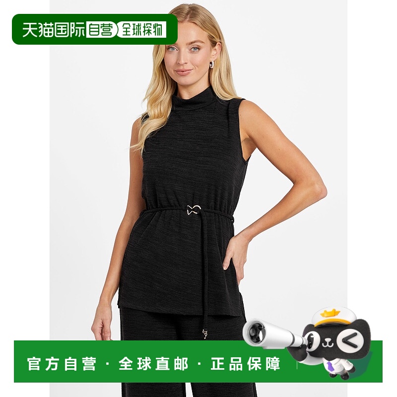 自营guessFreya Tunic Top - jet black multi 美国奥莱直发上衣