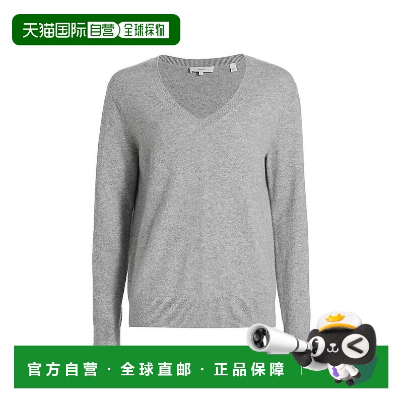 1h可退 【美国直邮】vince 女士 毛衣开衫女装羊绒羊毛长袖套头宽