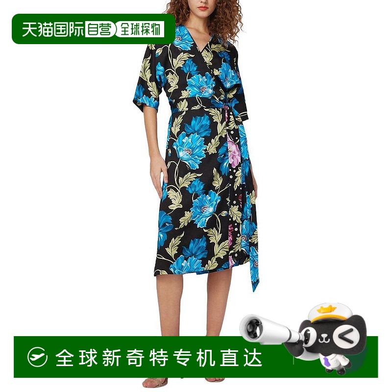 1h可退 【美国直邮】diane von furstenberg 女士 连衣裙气质印花