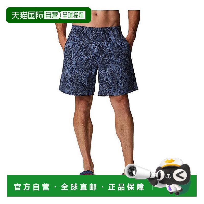 自营 Columbia FM1107-461男式大学海军蓝级背投游泳短裤JR210-蓝