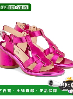 自营 AGL Alison H系带皮凉鞋-粉红色 美国奥莱直发