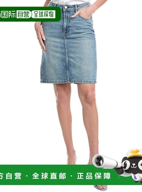自营DL1961 Lexie牛仔裙-蓝色 中裙美国直发奥莱包臀裙