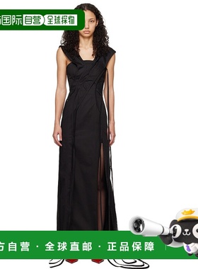 1h可退 香港直邮潮奢 Jade Cropper 女士 黑色 Asymmetric 连衣裙