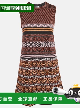 自营M Missoni Metallic Lurex Patterned Knit Sleeveless Mini