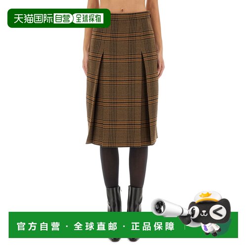 香港直邮saint laurent 半身裙 831068_Y9I702849长裙a字裙中长裙