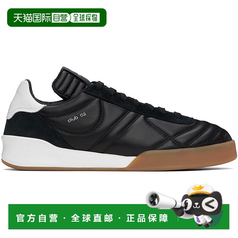 1h可退 香港直邮潮奢 Courreges 男士 黑色 Club02 运动鞋 123SCS