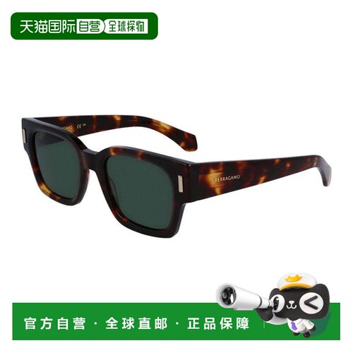 自营salvatore ferragamoSF2010S 242深色哈瓦那/绿色-深色哈瓦那