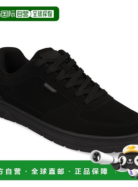 自营Dockers男式Frederick合成革休闲运动鞋-黑色单色 美国奥莱直