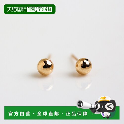 自营 cui-cui K18 黄金镜面球直径0.4cm简约耳钉 400393