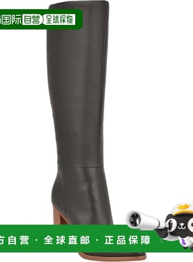 自营Guess Lannie Boots Women's Dark Brown Leather Almond Toe