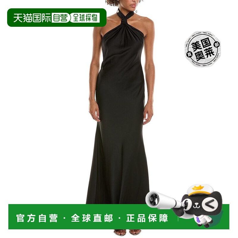 自营 Halston Emie 礼服 - 黑色 连衣裙长裙美国直发奥莱