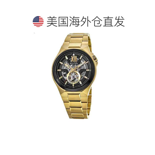 自营Bulova Men's Black dial Watch - black 美国奥莱直发