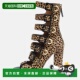 Beige Calf black 自营Aquazzura Leopard Print Hair Gladiator
