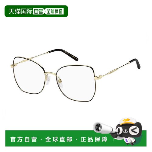 自营Marc Jacobs Eyeglasses Cat Eye Full Rim, Black/gold Fram