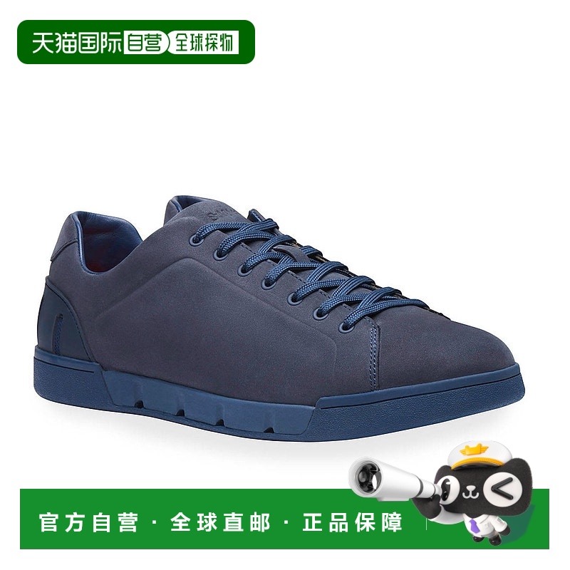 自营 swims海军蓝男士Breeze皮革运动鞋-海军蓝 美国奥莱直发板鞋