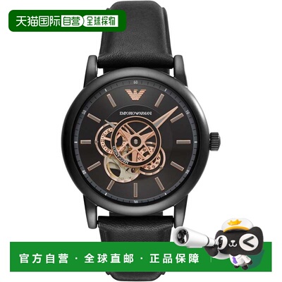 自营Emporio Armani Men's Luigi 43mm Automatic Watch - black