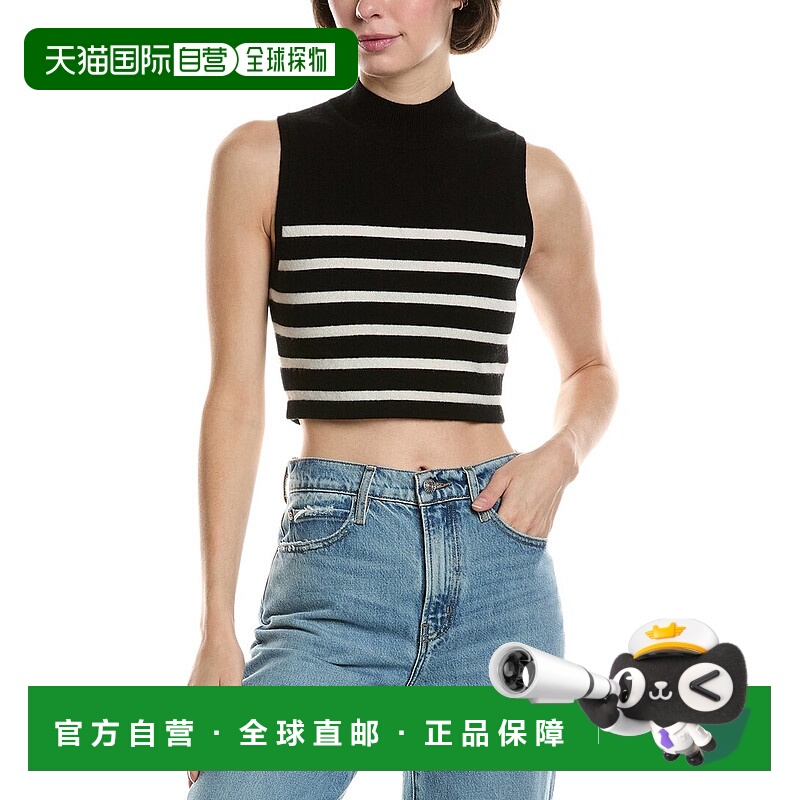 自营 frame denimFRAME牛仔开襟羊绒毛衣-黑色 美国奥莱直发