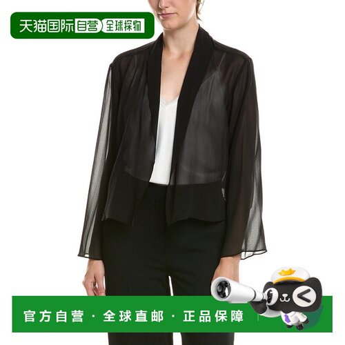 自营EILEEN FISHER真丝上衣-黑色 美国奥莱直发