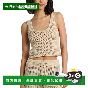 美国奥莱直发新款 棕色 性感 Onia钩针针织小背心 自营