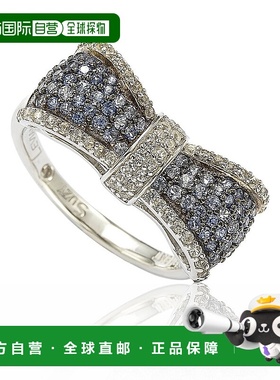 自营Suzy Levian Sterling Silver Pink & White Sapphire & Diam