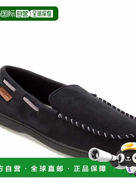 自营Dearfoams Men's Keaton Microsuede Moccasin House Shoe Sl