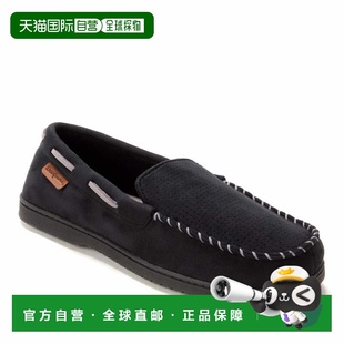 自营Dearfoams Men's Keaton Microsuede Moccasin House Shoe Sl