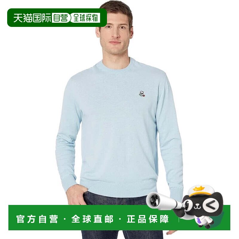 自营Robert Graham Drifters毛衣男士浅蓝色经典合身圆领RED495-
