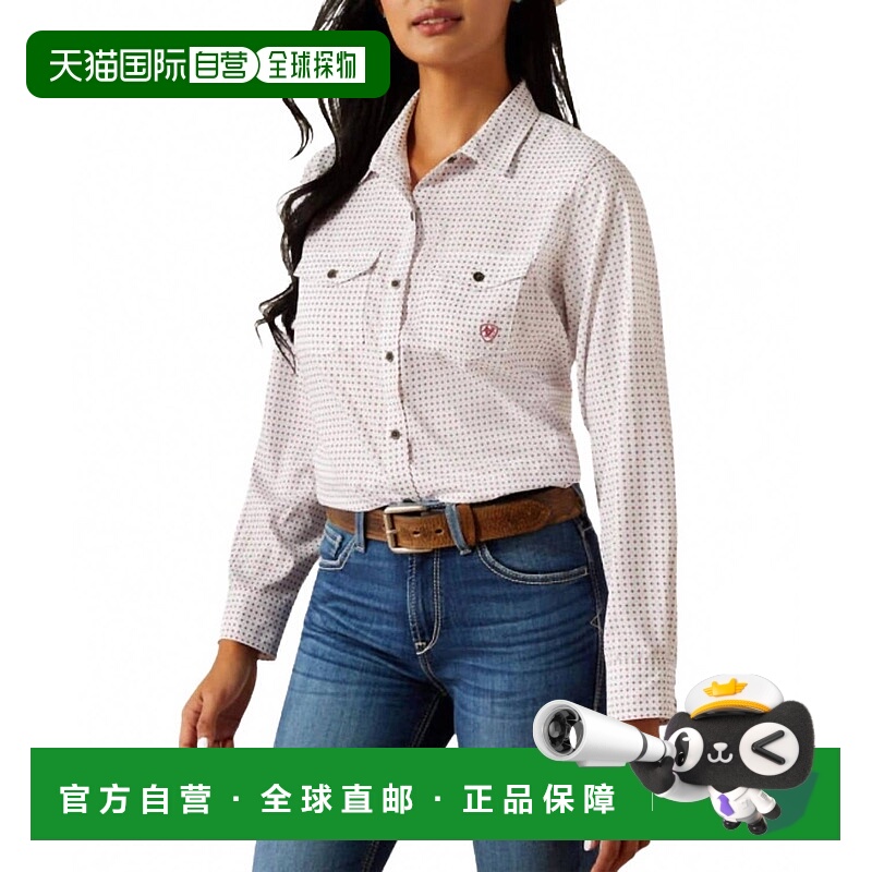 自营ariatWestern Venttek Stretch Shirt In Mini Print - mini