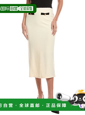 自营Wayf Midi Skirt - White 半身裙包臀裙美国直发奥莱