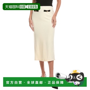 自营Wayf Midi Skirt - white 美国奥莱直发