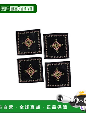 自营 tiramisu黑色马赛克鸡尾酒餐巾纸-黑色 美国奥莱直发