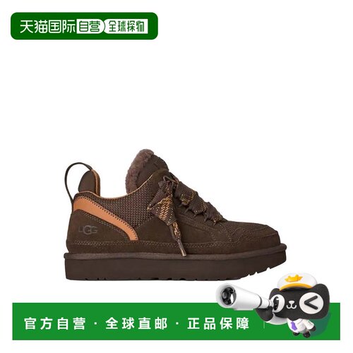 自营ugg喷粉可可低绒面革低顶运动鞋-黑色 美国奥莱直发