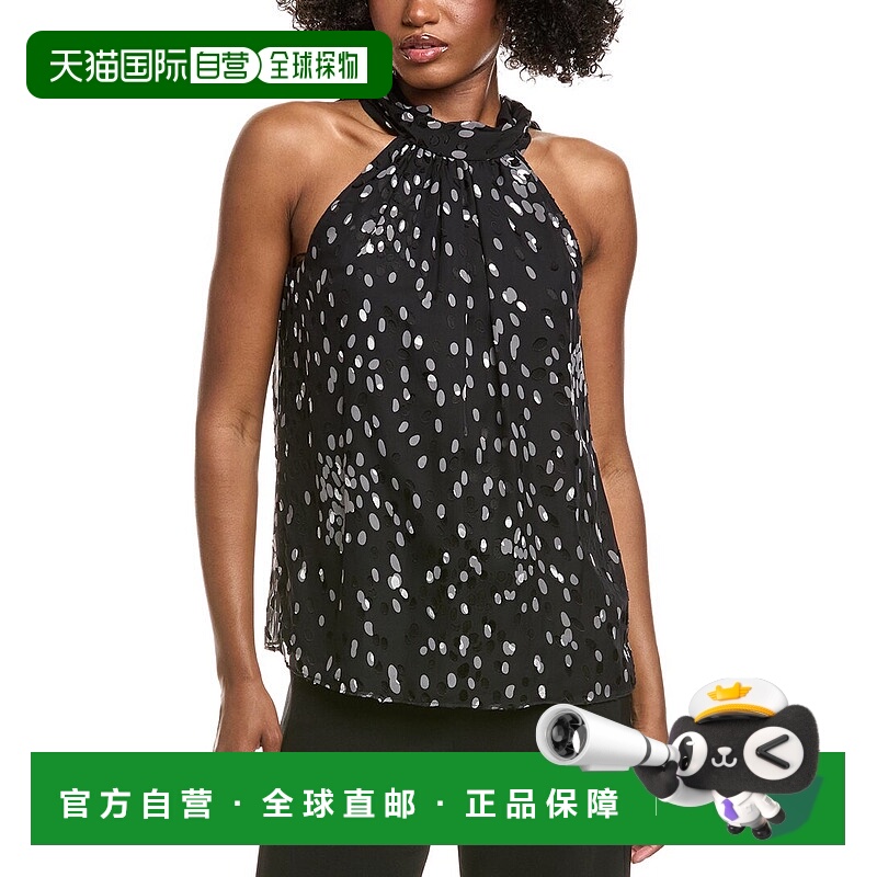 自营Ramy Brook Printed Lori Top - black 美国奥莱直发