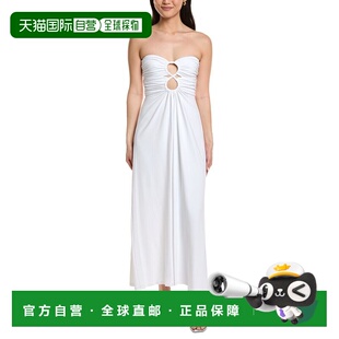 Front Circle monaco 美国奥莱直 Dress white Maxi 自营susana