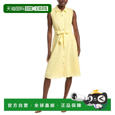 自营Nanette Nanette Lepore Button Front Midi Dress - yellow