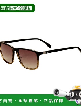 自营 Hugo Boss男式56毫米黑色太阳镜-黑色 美国奥莱直发