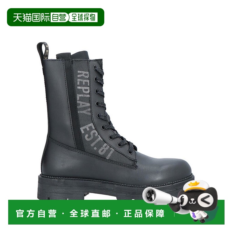 美国直邮REPLAY 女士弹力靴子爆款踝靴真皮女靴