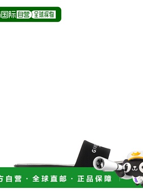 1h可退 香港直邮潮奢 Givenchy 纪梵希 女士 黑色 4G 凉鞋 BE306F