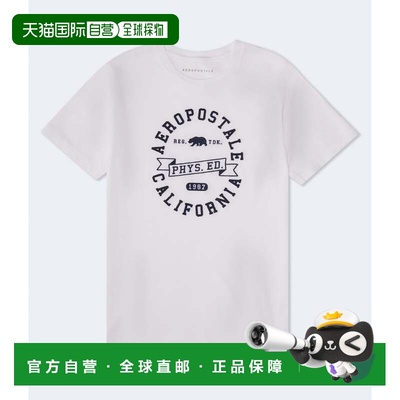自营Aeropostale Cali Bear Applique Graphic Tee - bleach 美国
