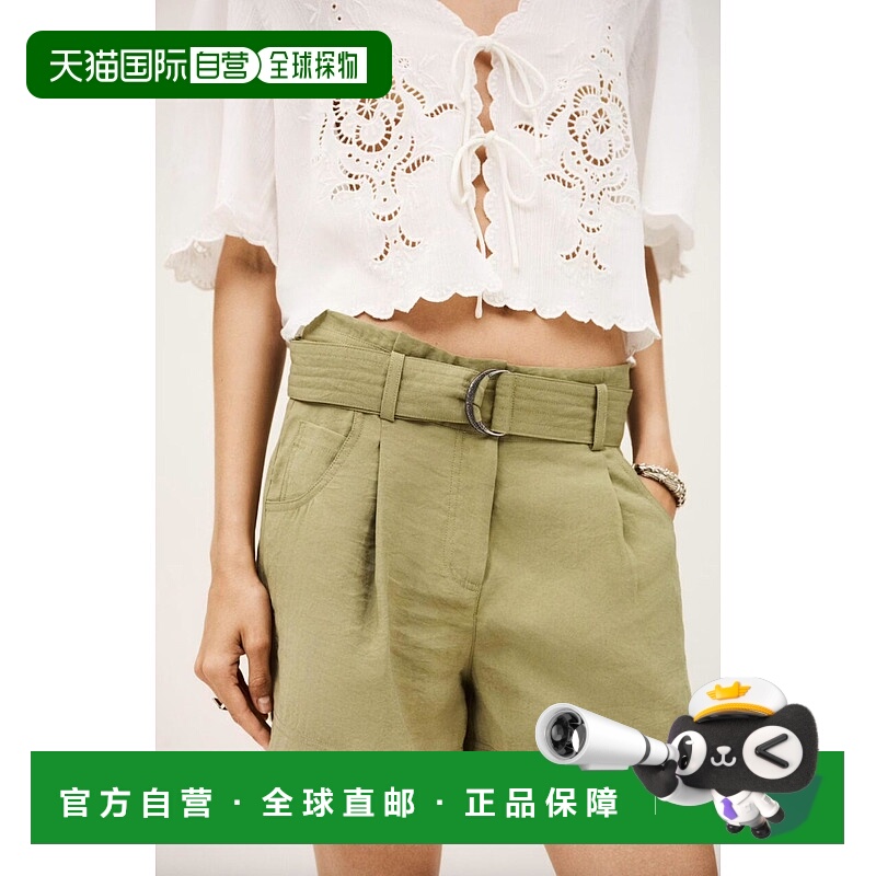 自营ba&shDemie Short In Kaki - kaki 美国奥莱直发