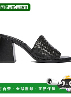 自营freda salvadorFR 274 DA SALVADOR Rosie皮革高跟鞋-黑色 美