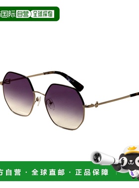 自营Longchamp Women's 58 mm Gold Sunglasses - gold 美国奥莱