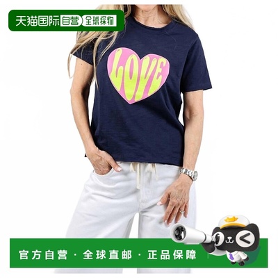 自营lisa toddHello Love Tee In Navy - navy 美国奥莱直发