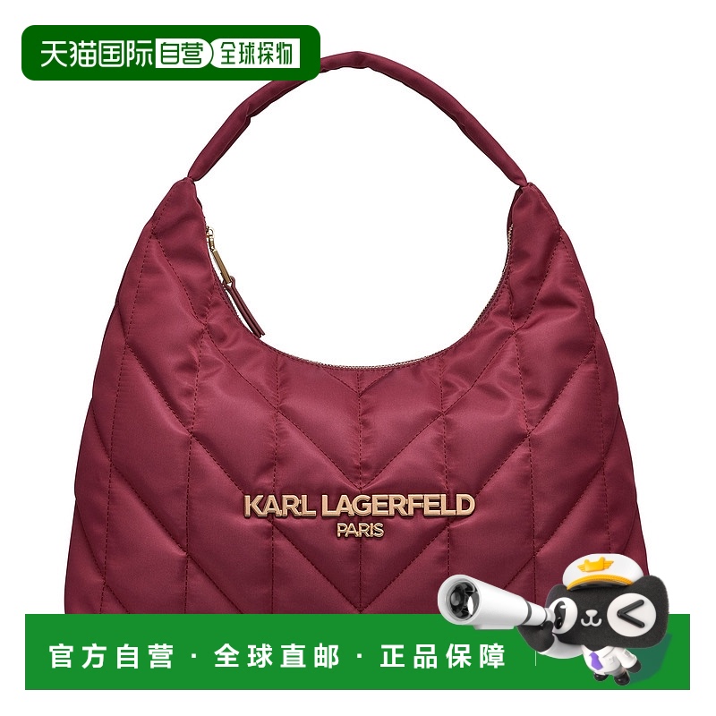 自营 karl lagerfeld航海霍博包-葡萄酒 美国奥莱直发斜挎包