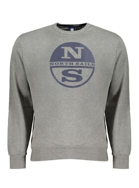 自营North Sails Cotton Men Men's Sweatshirt - gray 美国奥莱