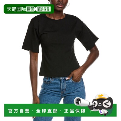 自营Kenneth Cole Cutout Back T-Shirt - black 美国奥莱直发