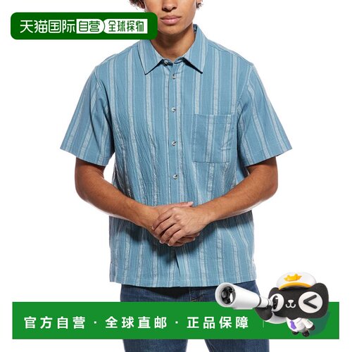 自营sovereign code主权条纹衬衫-蓝色 美国奥莱直发