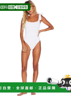 自营Beach Riot Sydney Swimsuit Women's  White Tie Shoulder O