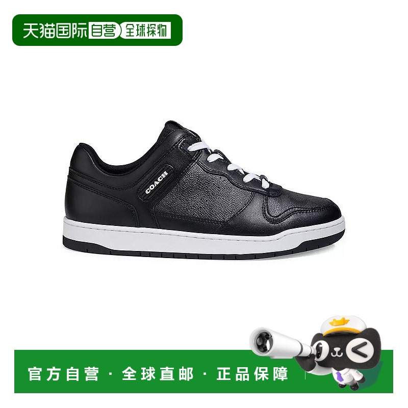 美国直邮COACH 男士 运动运动鞋蔻驰休闲鞋系带圆头字母鞋底男鞋