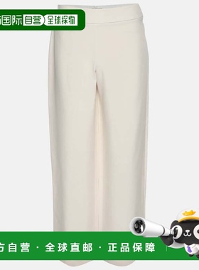 自营Giorgio Armani Beige Silk Shantung Classic Palazzo Pants